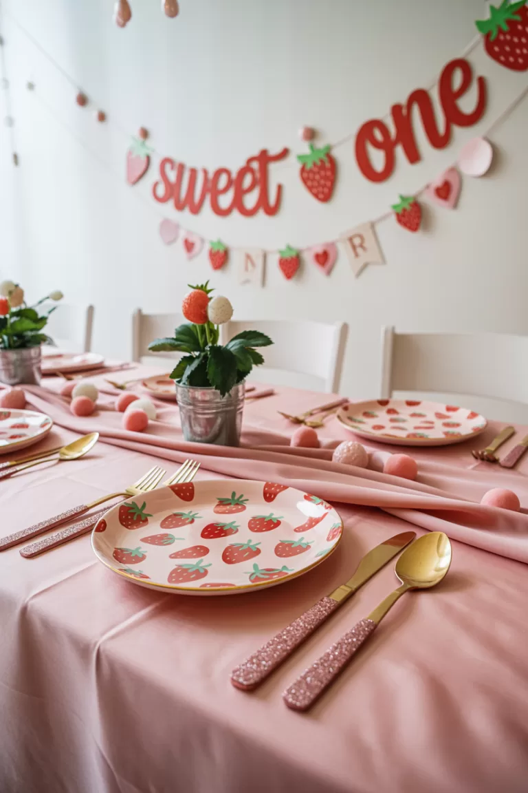 15 Berry Sweet One First Birthday Ideas for an Adorably Strawberry-Themed Celebration