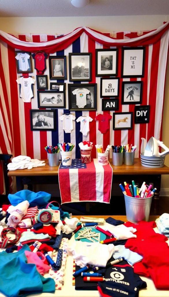 DIY Onesie Decorating Station