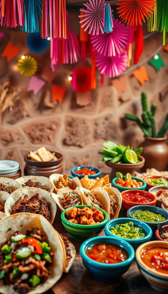Mexican food station