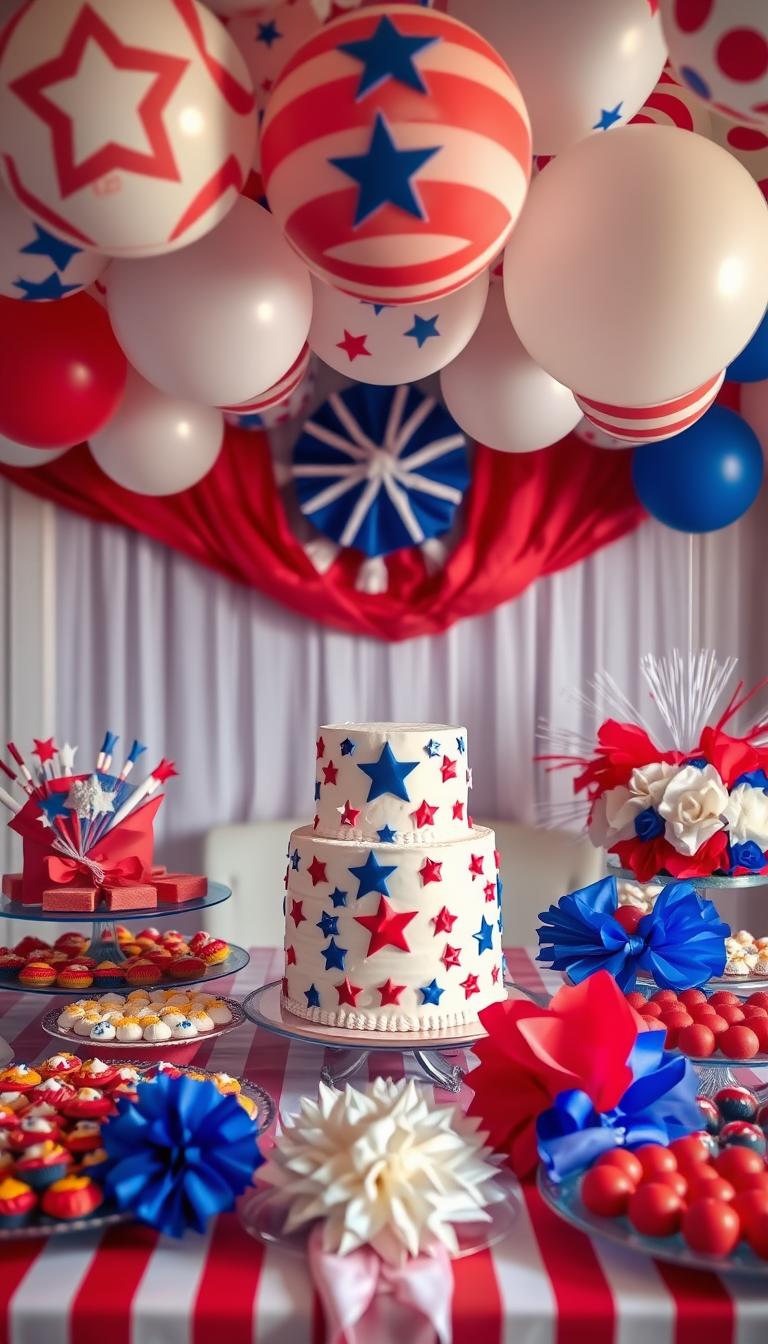 Red, White, and Due Baby Shower Ideas