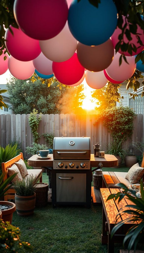 backyard bbq gender reveal
