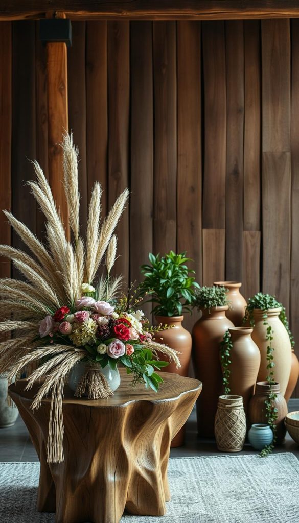 boho baby shower wooden decor