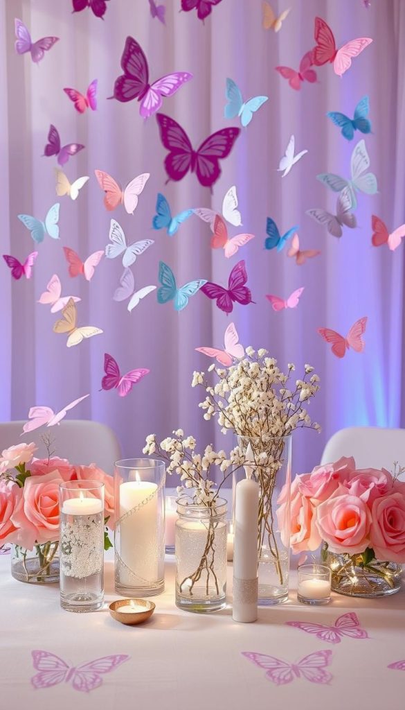 butterfly baby shower centerpieces
