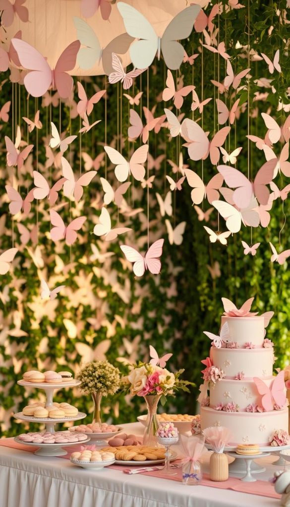 butterfly baby shower decorations