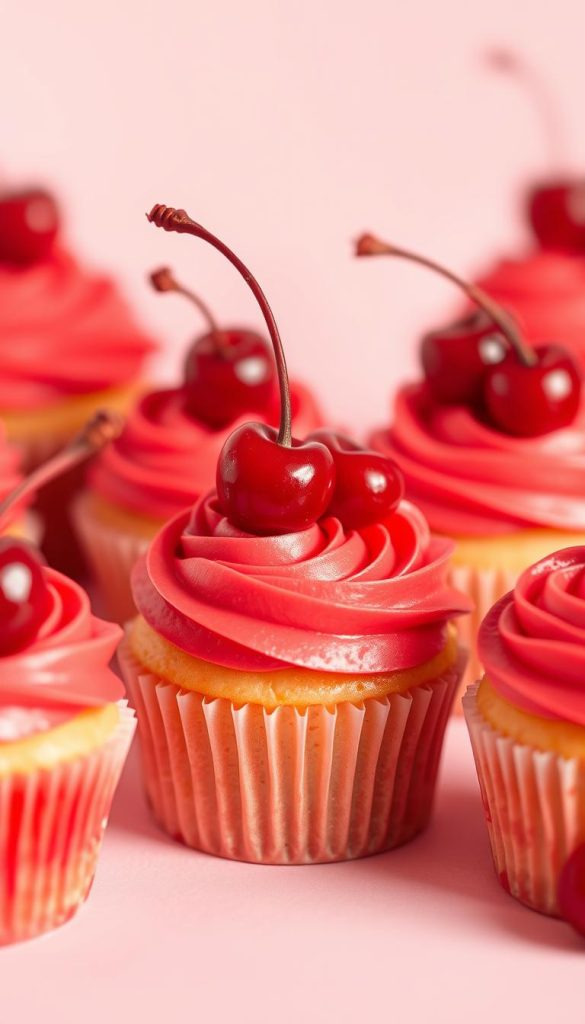 cherry cupcakes