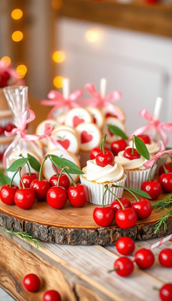 cherry-themed favors