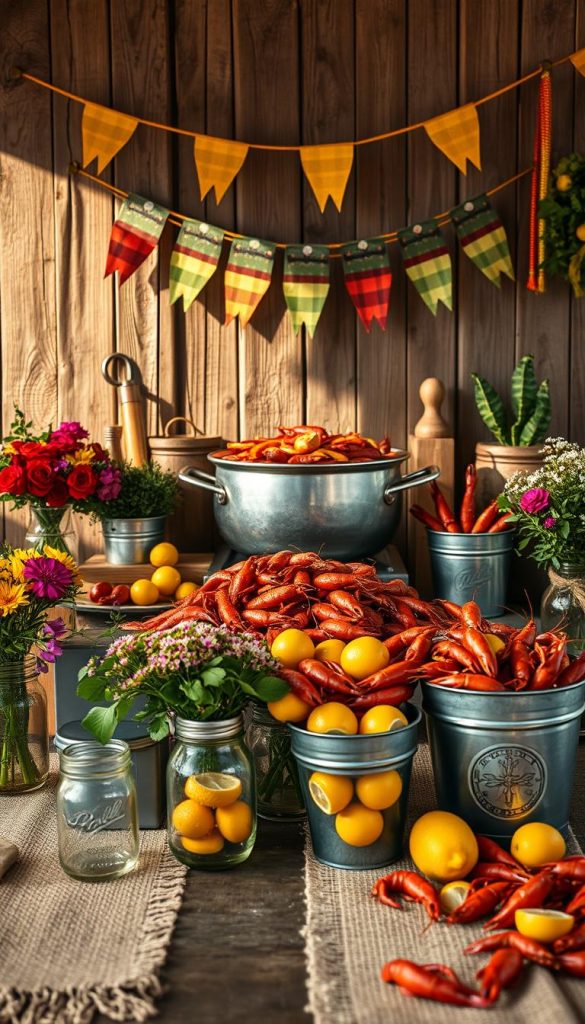 crawfish boil decorations
