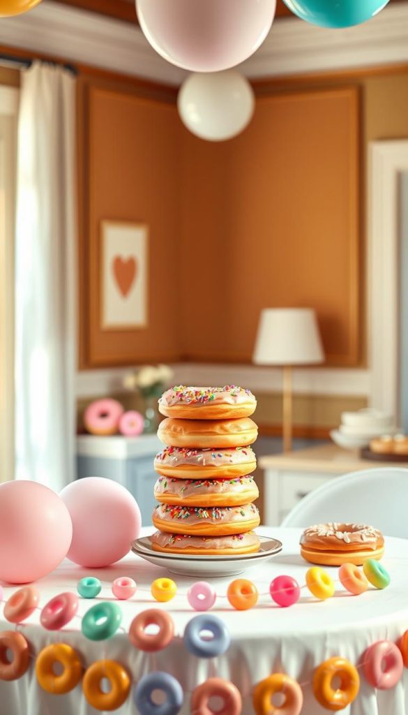 donut baby shower decorations