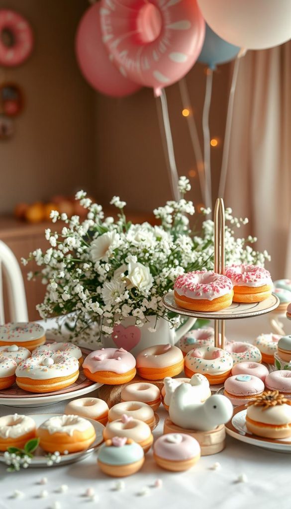 donut baby shower desserts
