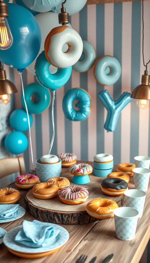 donut baby shower ideas boy