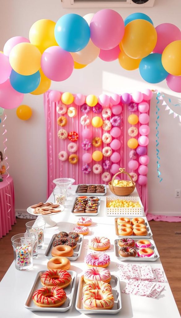 donut decorating station
