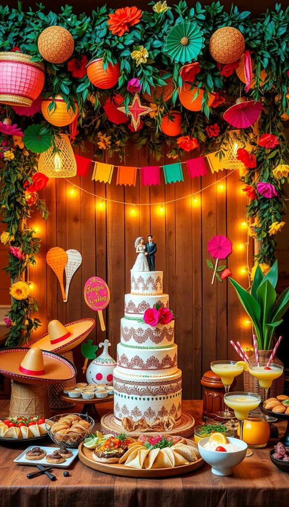 fiesta theme bridal shower photo booth