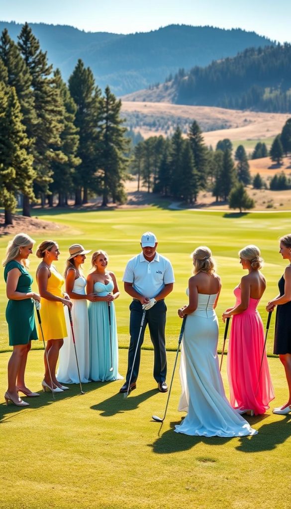 golf lessons for bridal party