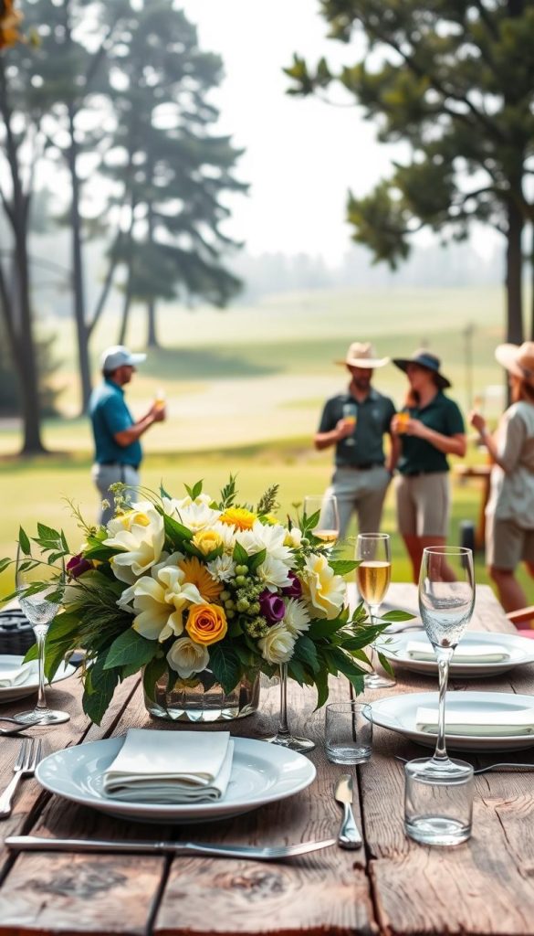 golf-themed brunch
