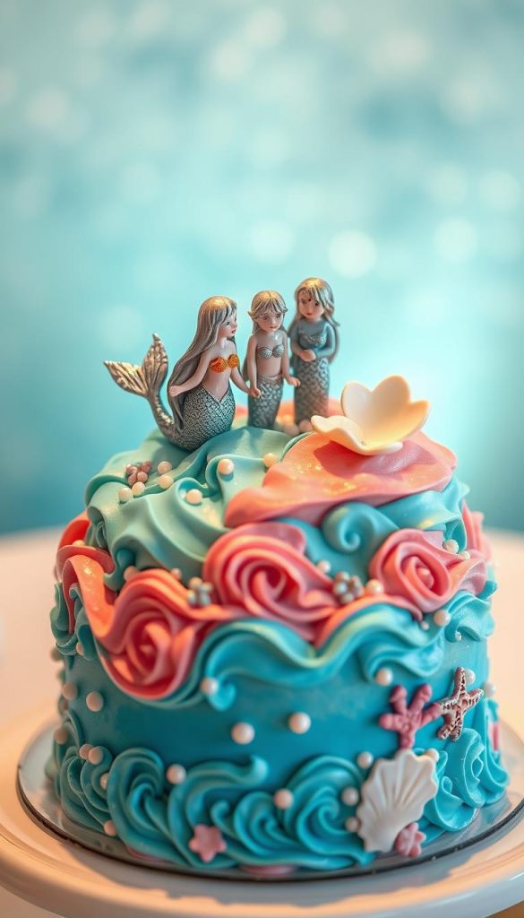 ocean birthday cake