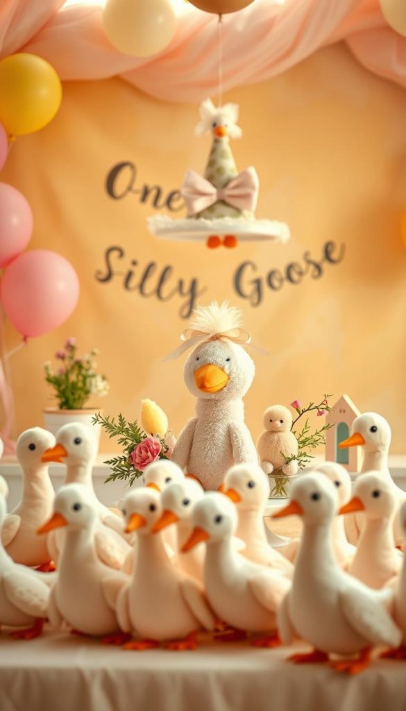 one silly goose 1st birthday party decorations