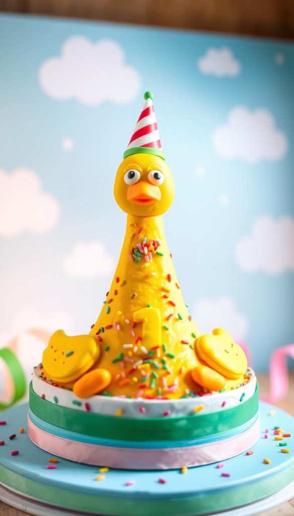 one silly goose birthday cake