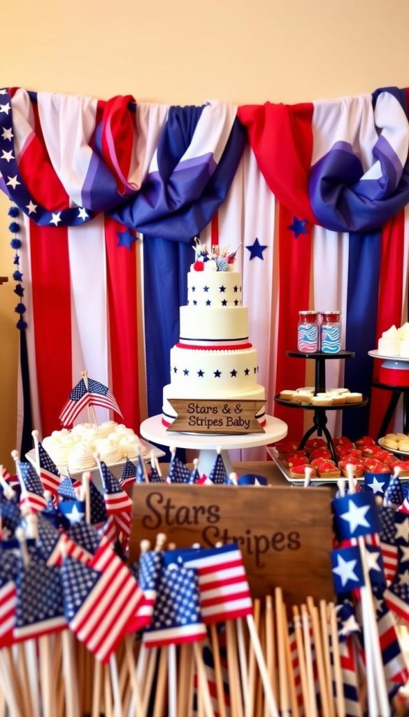 patriotic baby shower photo booth