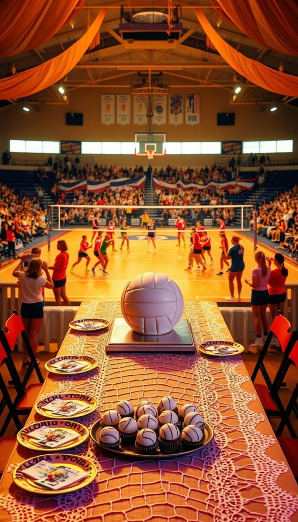personalized volleyball party details