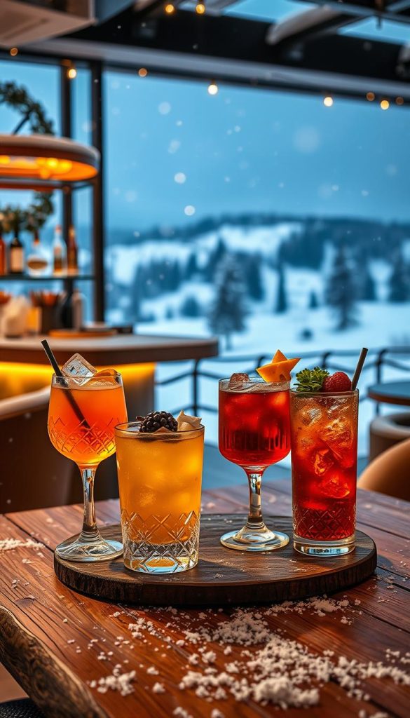 snow love signature cocktails