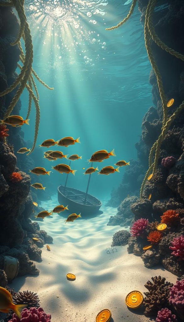 underwater treasure hunt