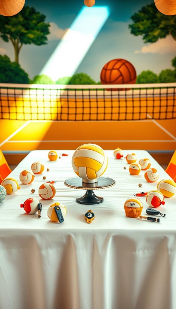winning volleyball table setting