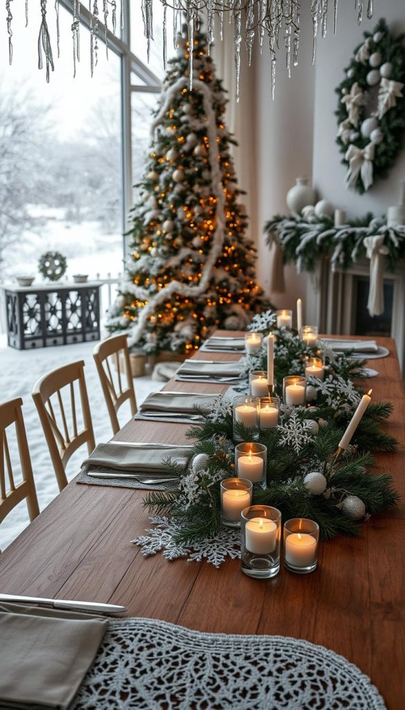 winter wonderland bridal shower decor
