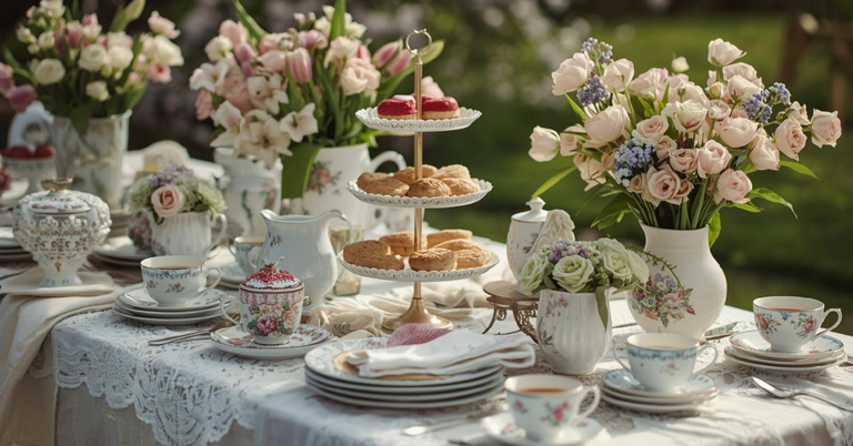 Spring Vintage Tea Party: Soft Florals, Timeless Charm & Gentle Elegance