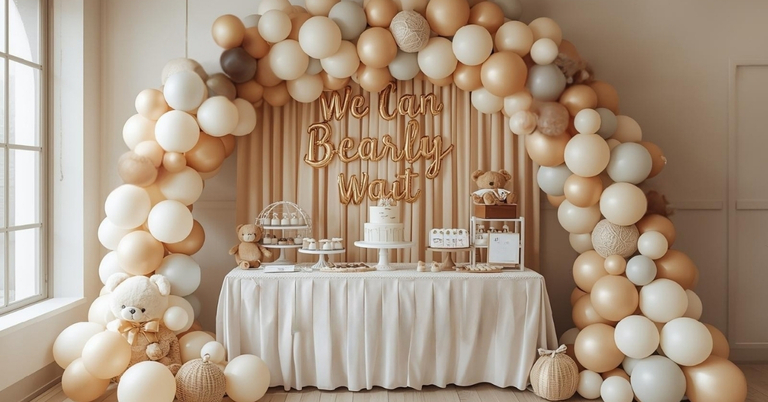 We Can Bearly Wait Baby Shower Ideas (Decor, Cake, Games & DIY Inspiration)