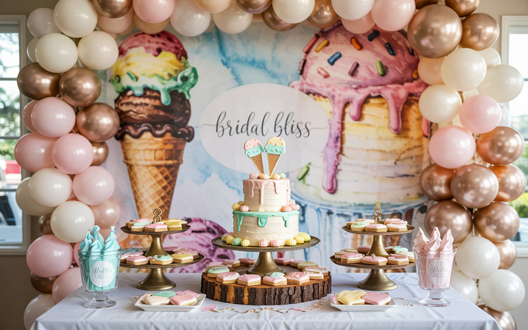 She’s Been Scooped Up Bridal Shower Theme Ideas (The Ultimate Ice Cream Party Guide)