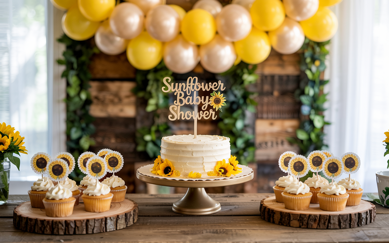 Sunflower Baby Shower Ideas for a Bright & Rustic Celebration