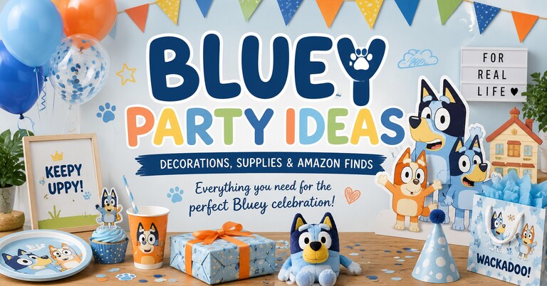 Bluey Party Ideas: Decorations, Supplies & Amazon Finds