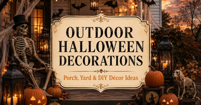 Outdoor Halloween Decorations: Porch, Yard & DIY Décor Ideas