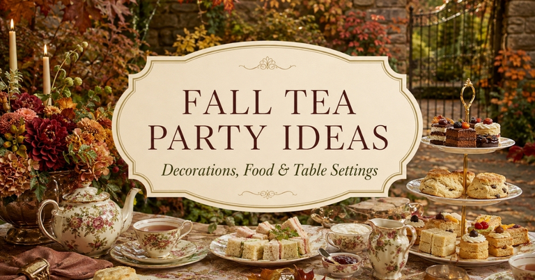 Fall Tea Party Ideas: Decorations, Food & Table Settings