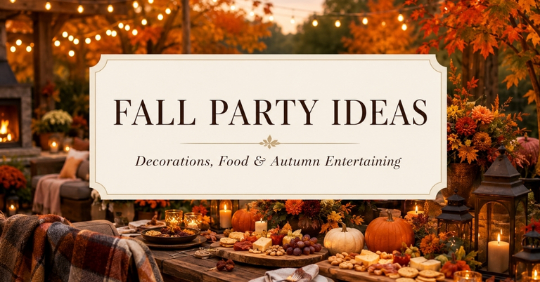 Fall Party Ideas: Decorations, Food & Autumn Entertaining Inspiration