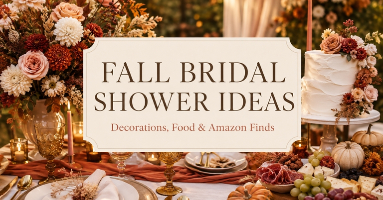 Fall Bridal Shower Ideas: Decorations, Food & Amazon Finds
