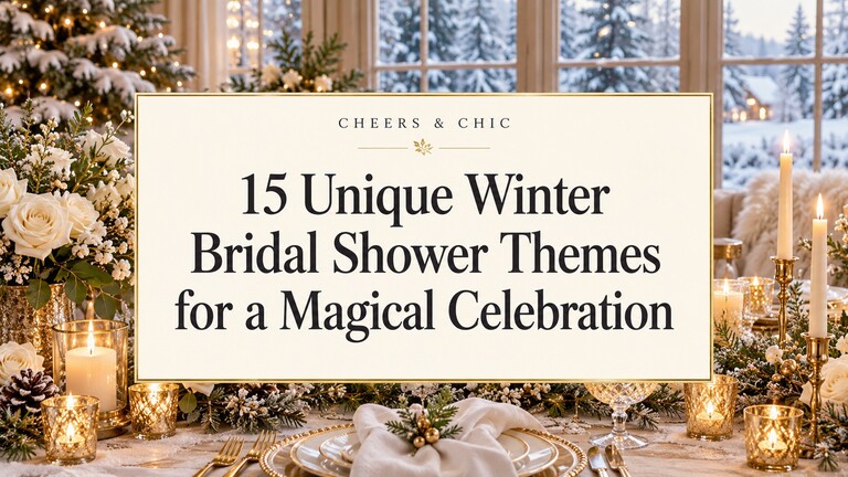 15 Unique Winter Bridal Shower Themes