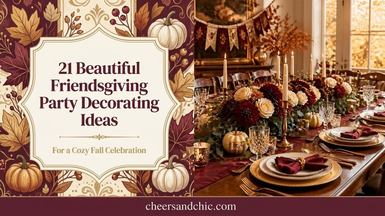 21 Beautiful Friendsgiving Party Decorating Ideas for a Cozy Fall Celebration