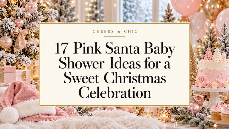Pink Santa Baby Shower Ideas